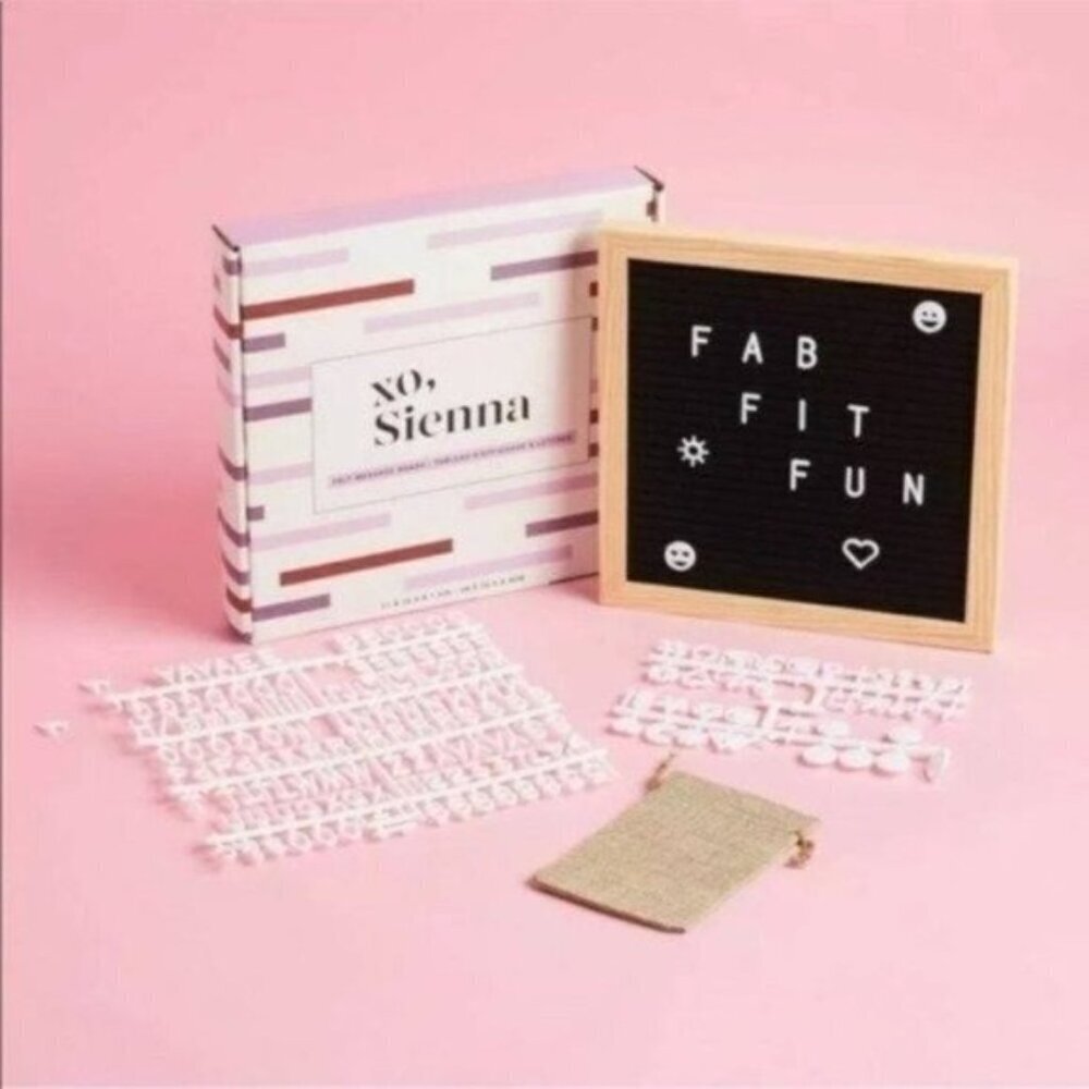 NIB XO, Sienna Felt Message Board